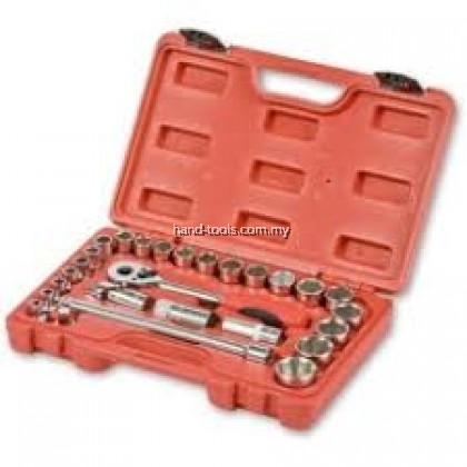 Jetech SK1/2-27SP 27 Piece 1/2" Drive Metric Socket Set (8-32mm) 